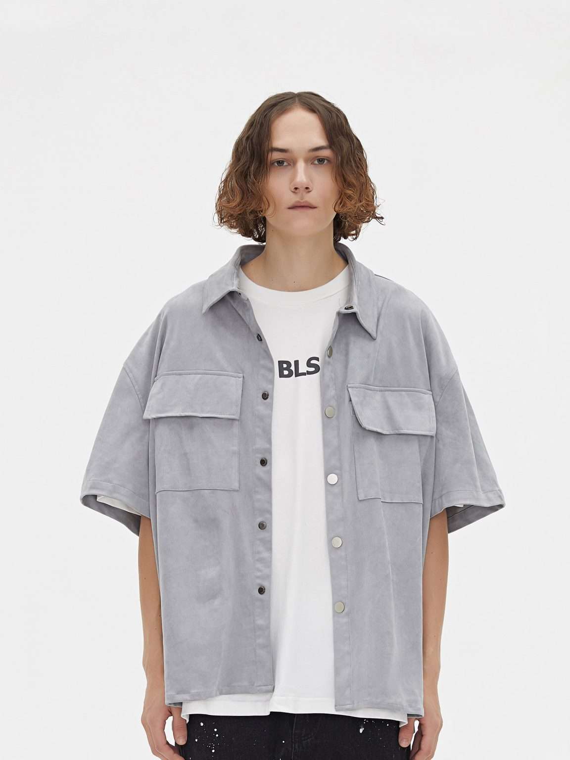 Contemporary Oversized Button-Up Shirt