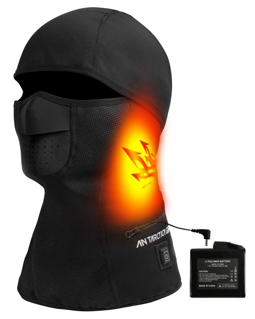 ANTARCTICA GEAR Heated Balaclava Face Ski Mask Windproof Warm Heating Hat For Motorcycle Riding Women Men - Image 6