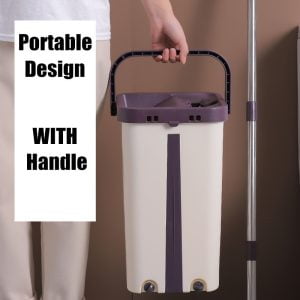 Compact Spin Mop Bucket with Handle