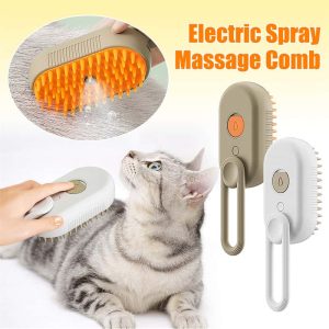 3-in-1 Electric Pet Grooming Steam Brush