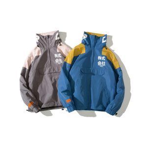 Colorblock Windbreaker Jacket