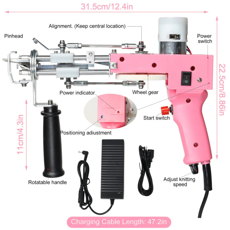 Electric Carpet Weaving Cut Velvet Two-in-onePiquada Electric Gun - Image 7