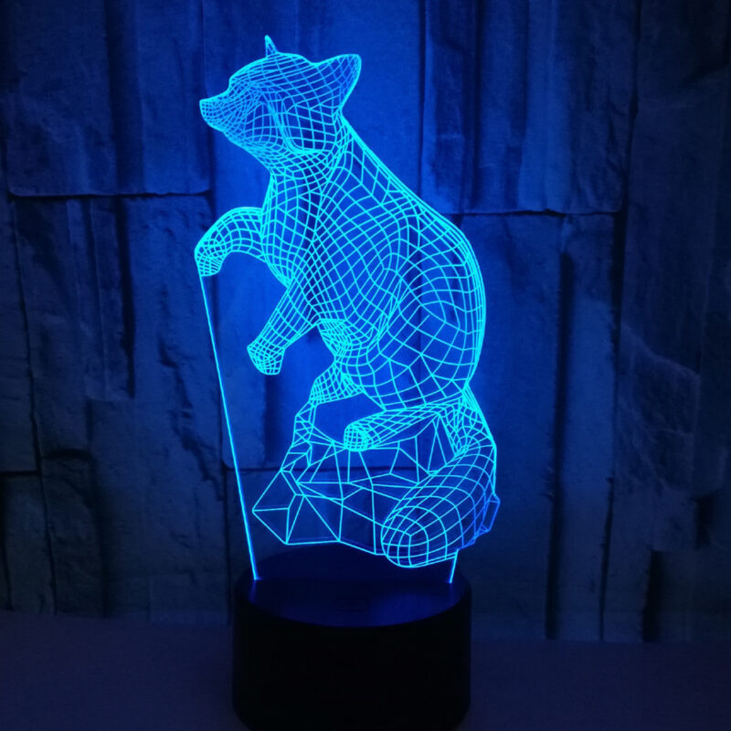 Colorful creative touch remote control 3D table lamp - Image 2