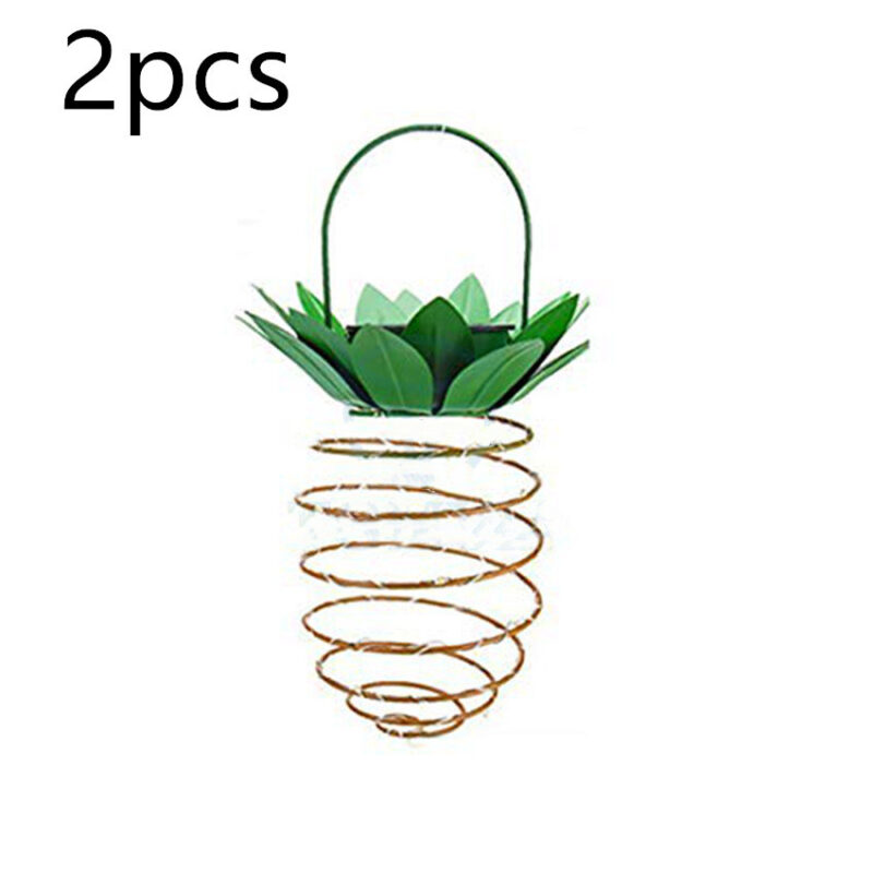 Outdoor Waterproof Garden Pineapple Solar Lights Path Lights Hanging Fairy Lights Solar Led Warm Fairy String Decor - Image 9