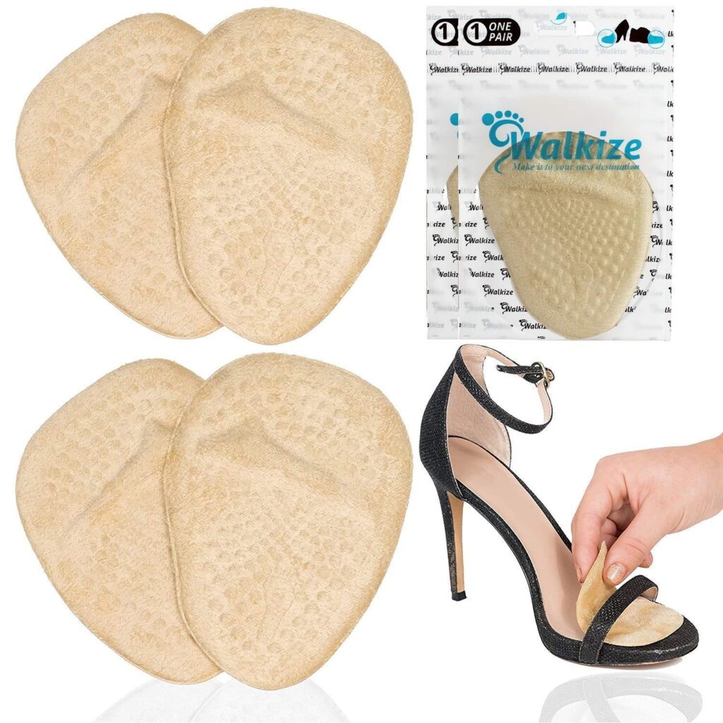 Absorbing Shock-Absorbing Foot Half Size Pad Pu Invisible Bow Pad Anti-Wear And Non-Slip Forefoot Pad