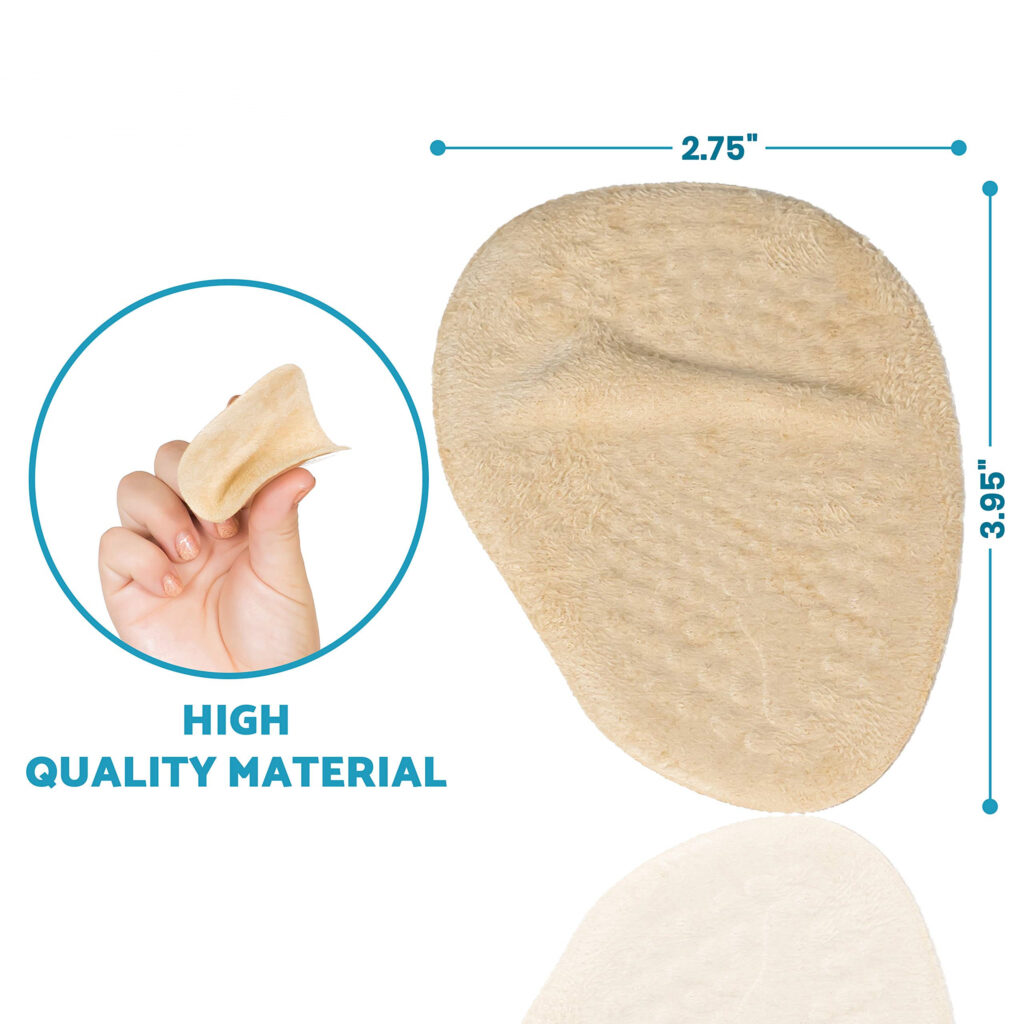 Absorbing Shock-Absorbing Foot Half Size Pad Pu Invisible Bow Pad Anti-Wear And Non-Slip Forefoot Pad - Image 5