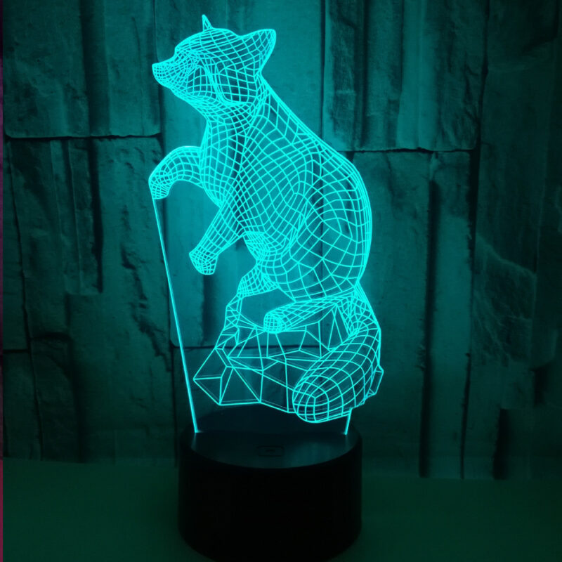 Colorful creative touch remote control 3D table lamp - Image 3