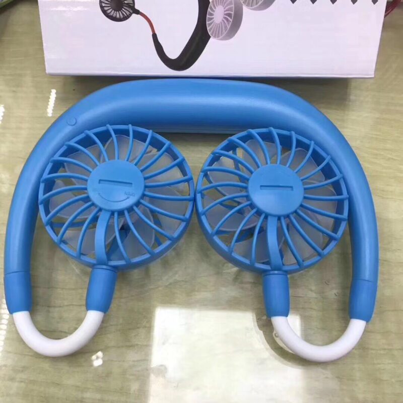 Charging portable lazy fan student desktop fan hanging neck fan - Image 9