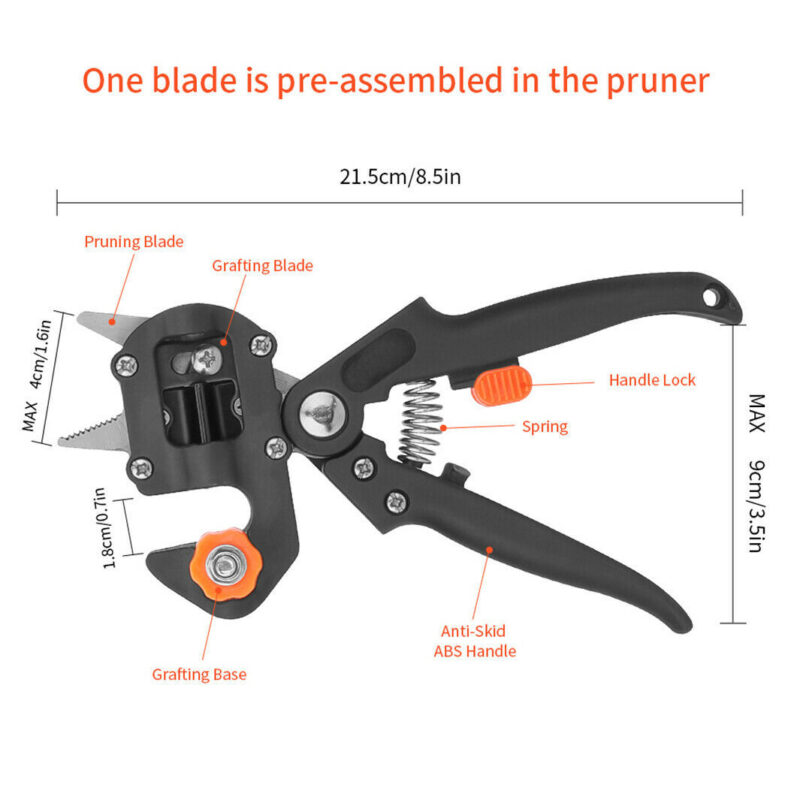 Garden Grafting Pruner Set Farming Fruit Tree Pruning Shears Scissor Vaccination Plant Tree Cutting Machine Tape Dropshipping - Image 7