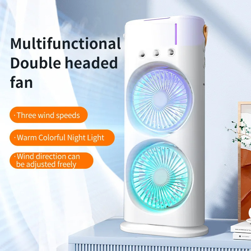 Double-Ended Portable Spray Fan Humidifier