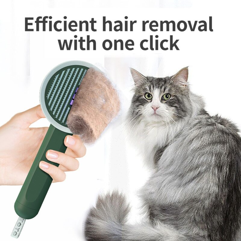 Pet Germicidal Sterilizing Comb Usb Rechargeable Cat Dog Automatic Hair Removal Brush Floating Beauty Comb Grooming Tool - Image 4