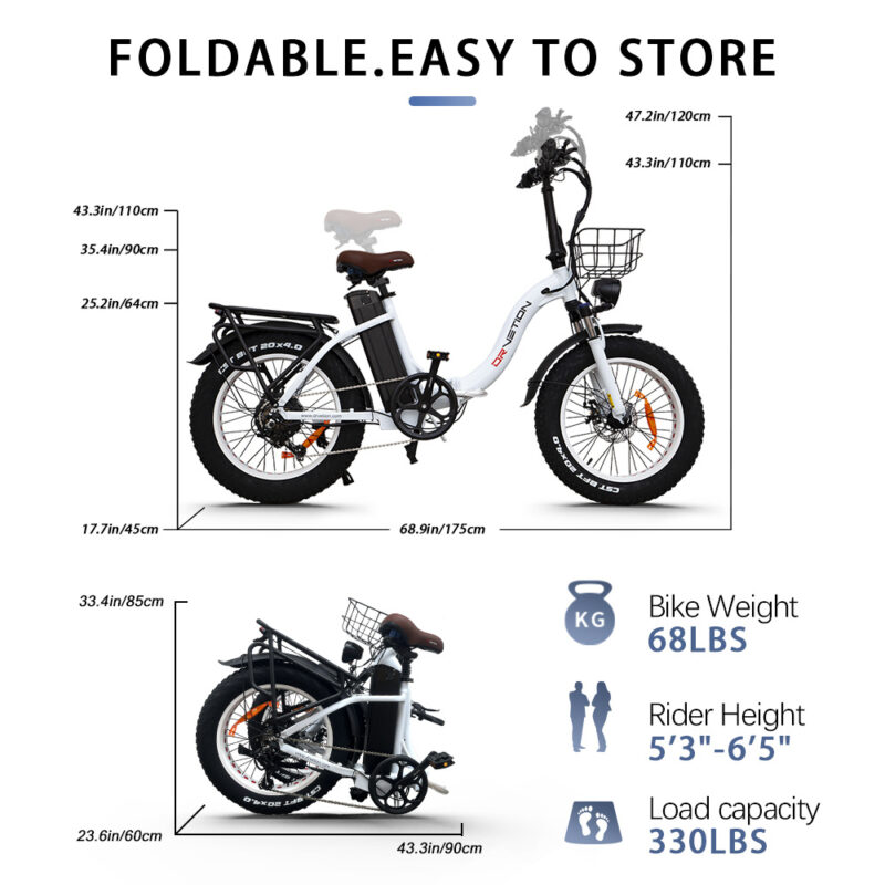 750W Folding Electric Bike - Image 10