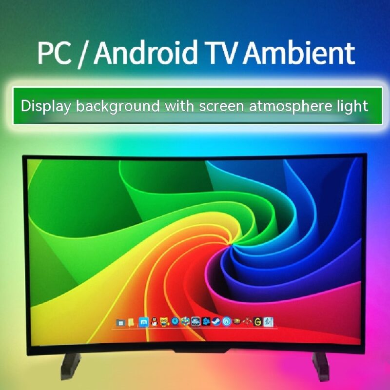 Colorful Android TV With Screen Ambience Light Ambibox Monitor Background Computer With Screen Synchronous Light - Image 4