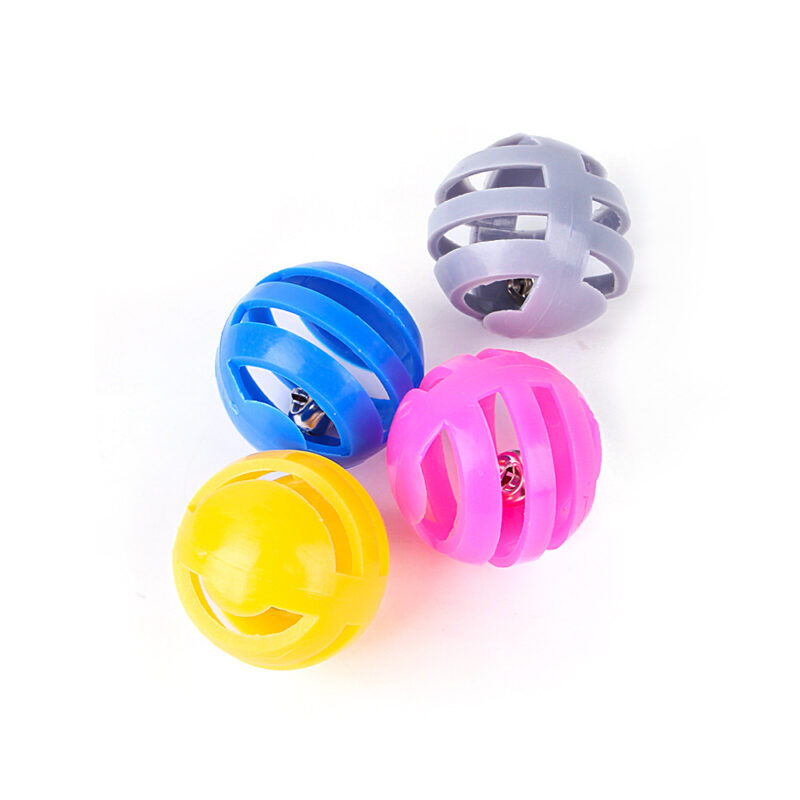 Pet Cat Toy Color Plastic Bell Ball - Image 4