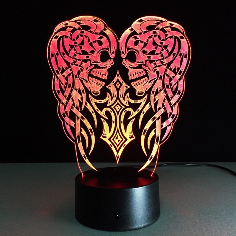 Flower skull 3D night light - Image 4