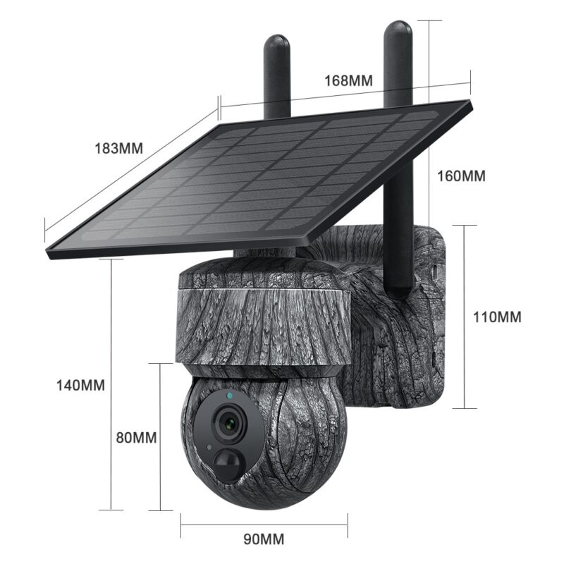 Solar Surveillance Plastic Camera Low Power Consumption HD - Image 3