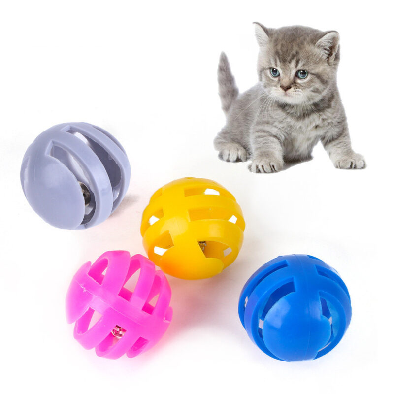 Pet Cat Toy Color Plastic Bell Ball - Image 10