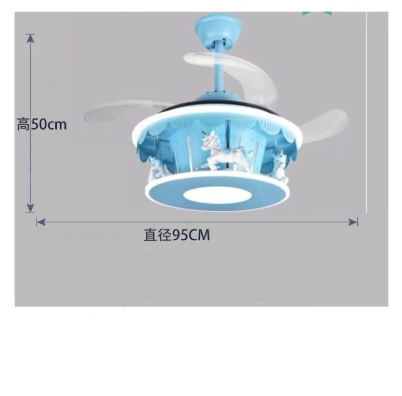 Children's Bedroom Light Rotating Girl's Room Overhead Light - Image 7