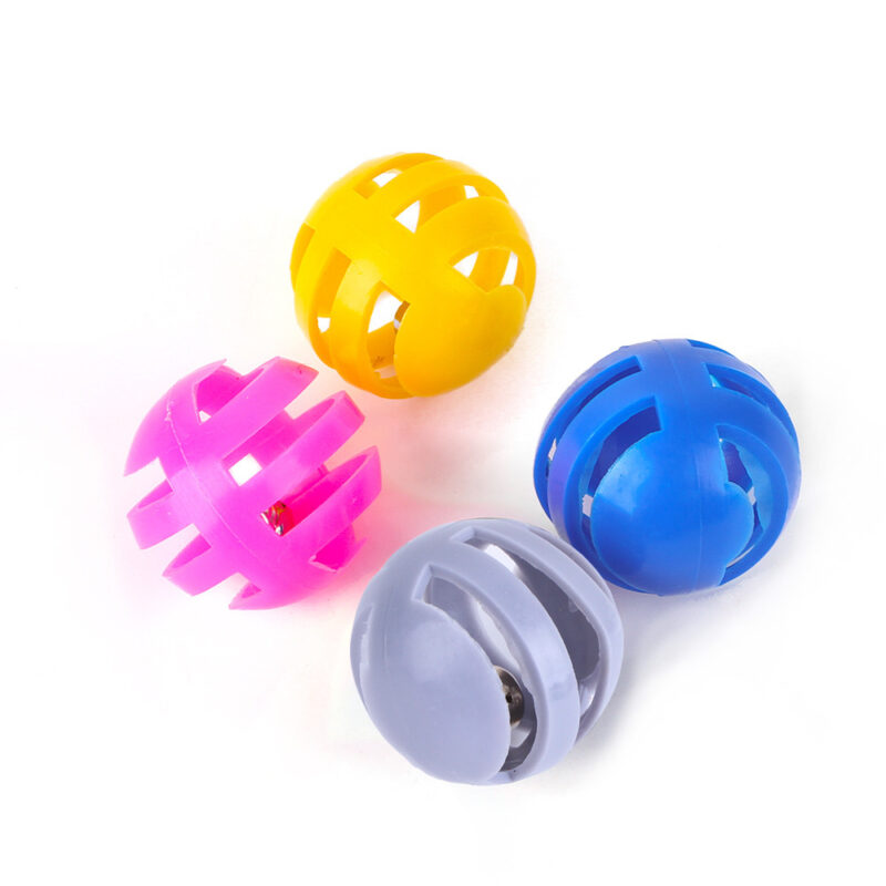 Pet Cat Toy Color Plastic Bell Ball - Image 8