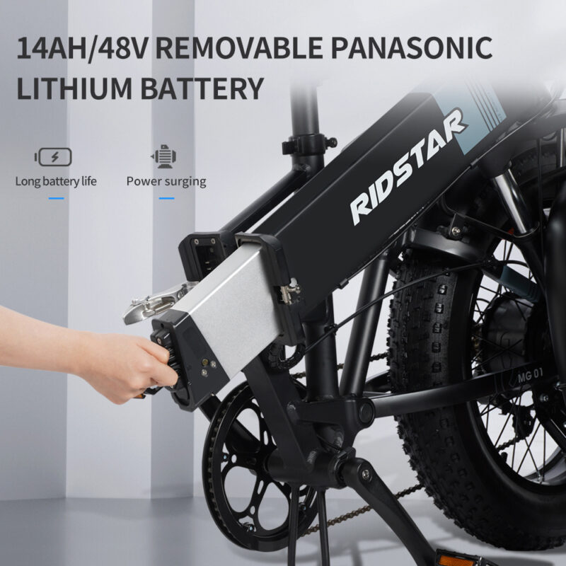 20 Inch Wide Folding Mountain Electric Bicycle With Fat Tire - Image 3