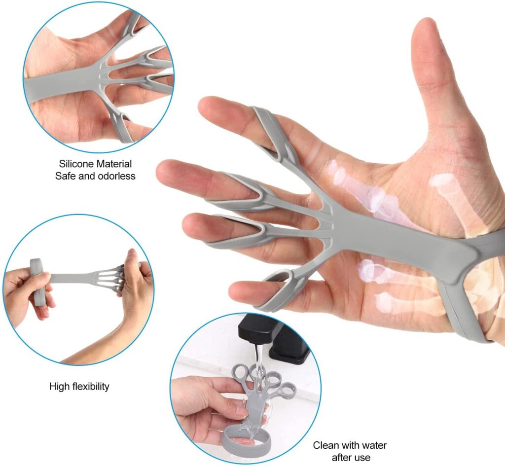 Silicone Grip Device Finger Exercise Stretcher Arthritis Hand Grip Trainer Strengthen Rehabilitation Training To Relieve Pain - Image 3