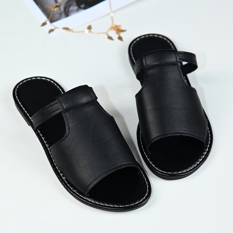 Plus Size Women's PU Flat Sandals - Image 7