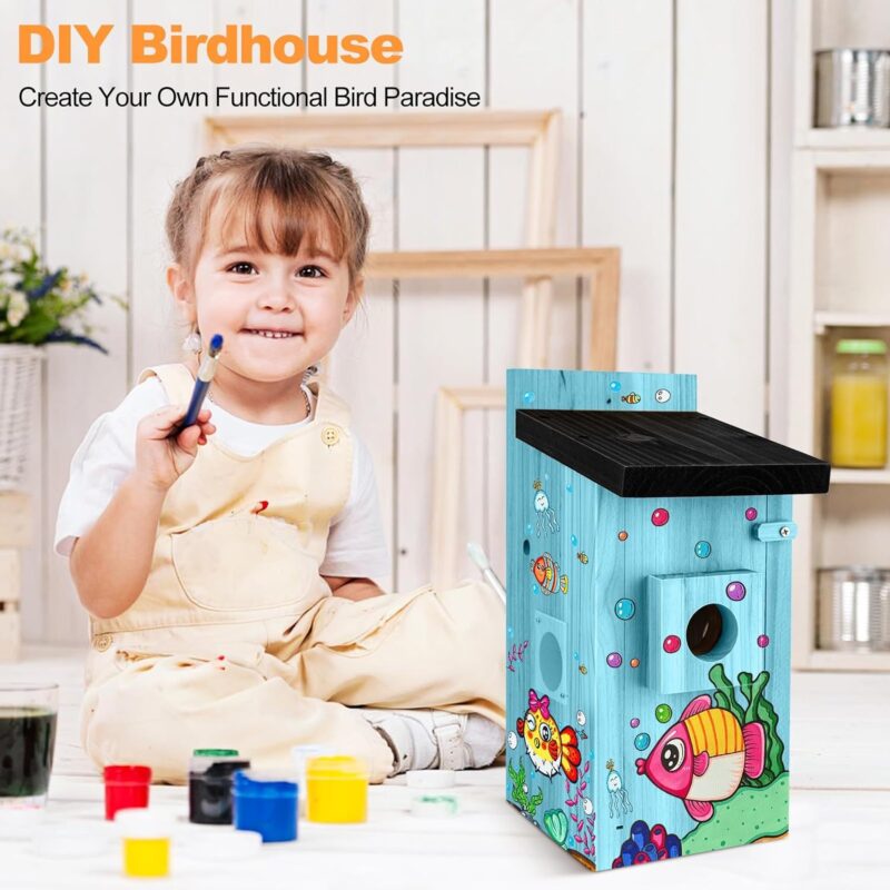 Smart Bird House With Camera,3MP Birdhouse Camera For Outdoors,Auto Capture Bird Videos & Motion Detection,Watch Bird Nesting & Hatching In Real Time,DIY Ideal Gift - Image 3