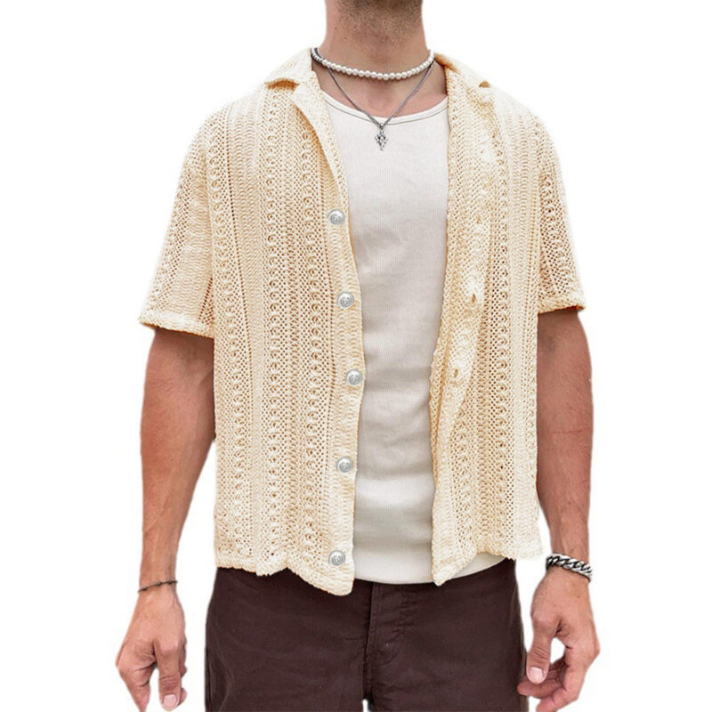 Summer Cool Hollow Knit Cardigan - Image 4