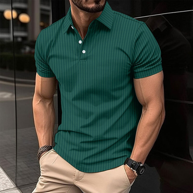 Ribbed Slim-Fit Polo Shirt - Image 5