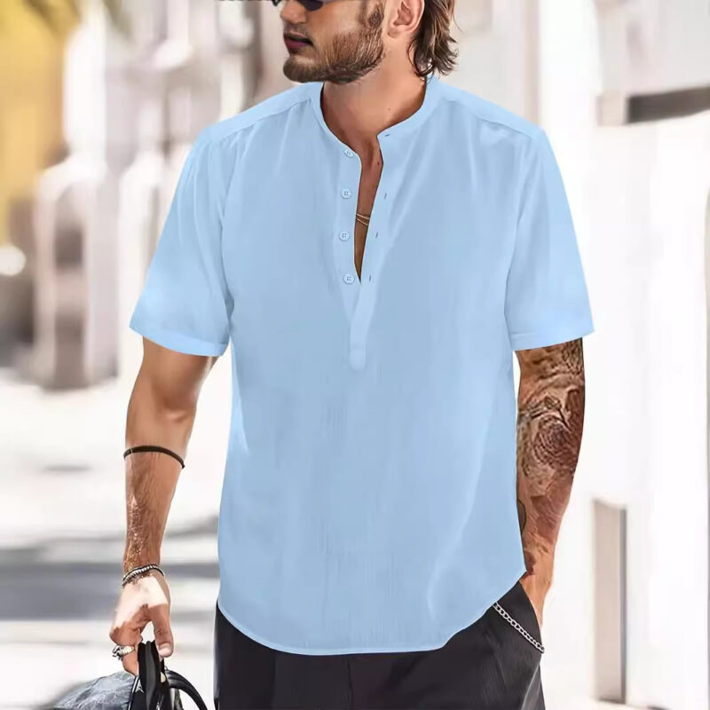 Solid Color Short Sleeve T-Shirt