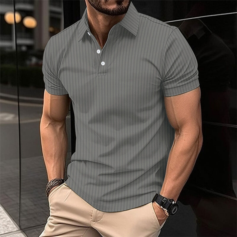 Ribbed Slim-Fit Polo Shirt - Image 3