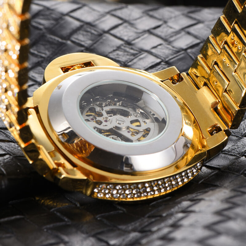 Men's Full Diamond Luminous Mechanical Watch - Image 2