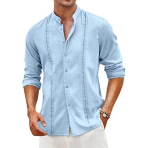 Men's Lightweight Mandarin Collar Shirt