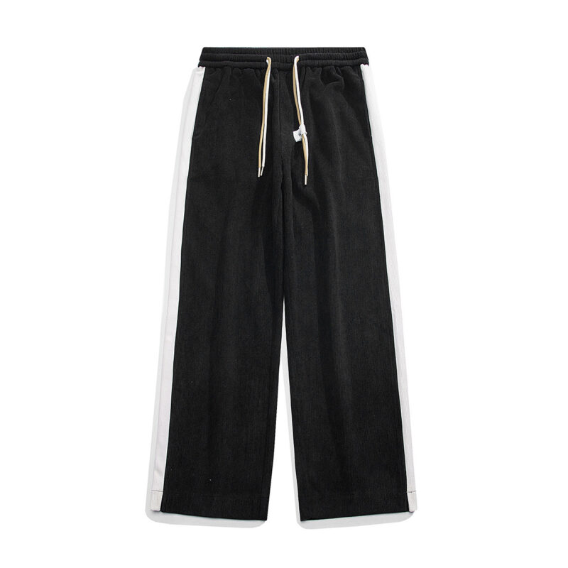 Men’s Thick Corduroy Straight-Leg Mop Pants - Image 4