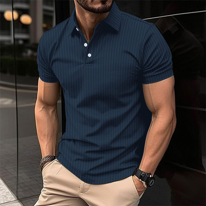 Ribbed Slim-Fit Polo Shirt