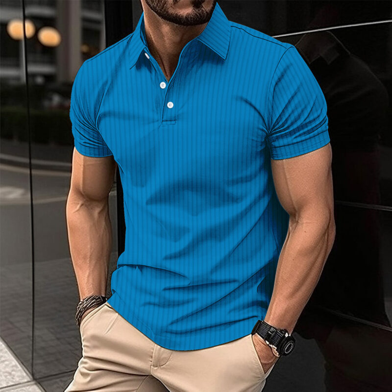 Ribbed Slim-Fit Polo Shirt - Image 7