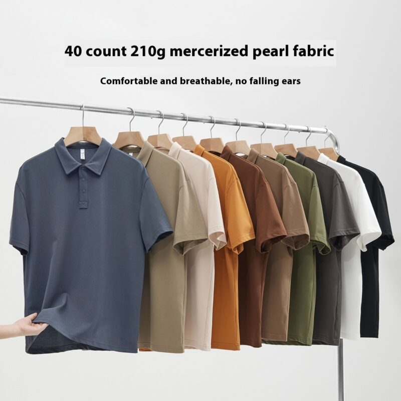 Premium Pearl Cotton Solid Polo Shirt