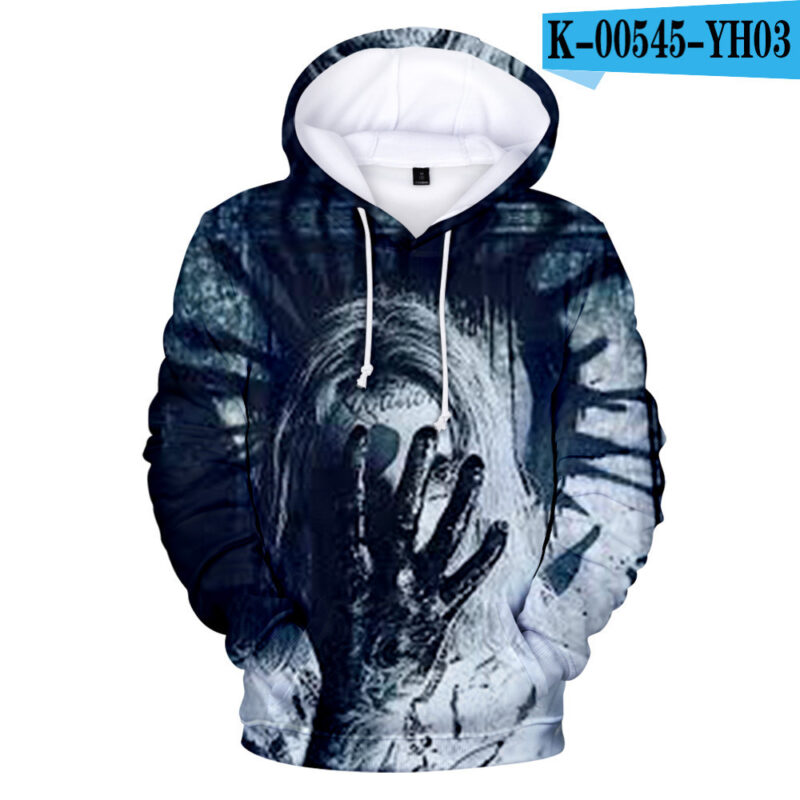 Rapper Surrounding 3D Digital Color Printing Hooded Sweater Men's Sweater Autumn And Winter Models - Image 2