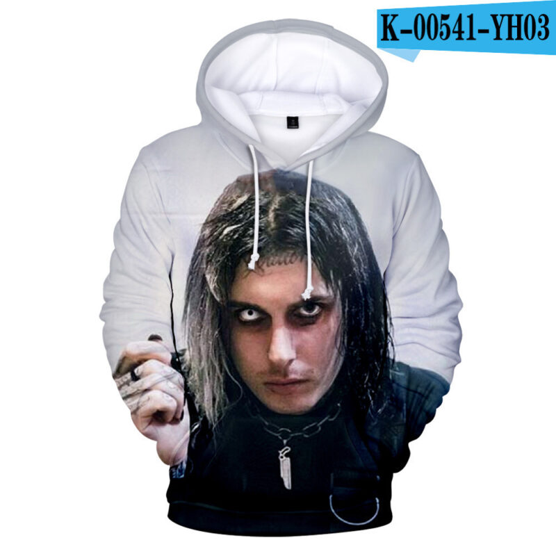 Rapper Surrounding 3D Digital Color Printing Hooded Sweater Men's Sweater Autumn And Winter Models - Image 3