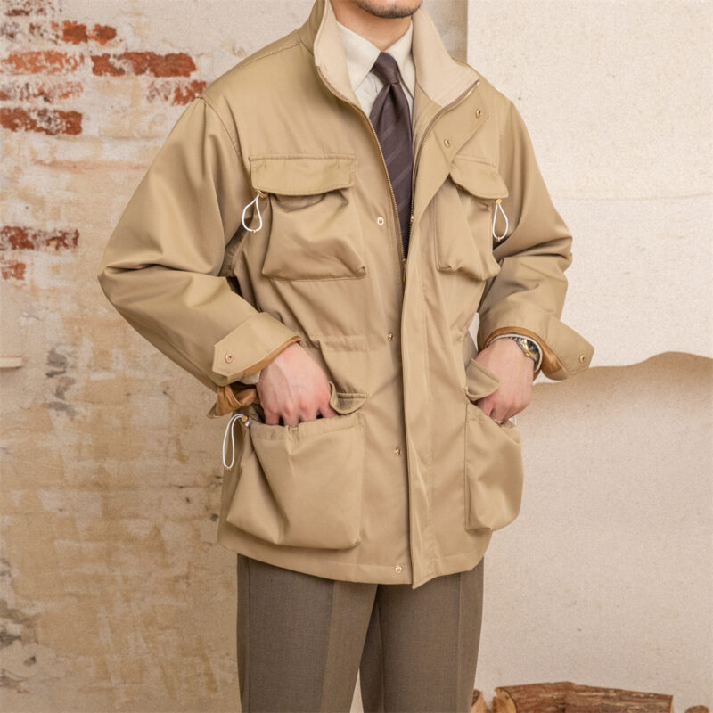 Loose Retro Men's Casual Trench Coat - Image 5