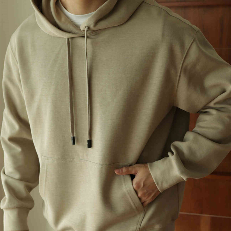 Hooded Sweater Loose Cotton Casual Solid Color Coat - Image 2