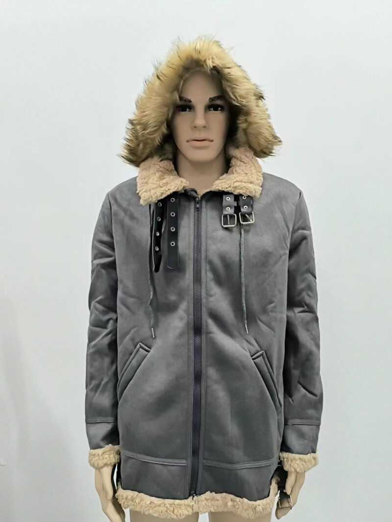 Fur Integrated Padded Jacket New Coat Men - Image 8