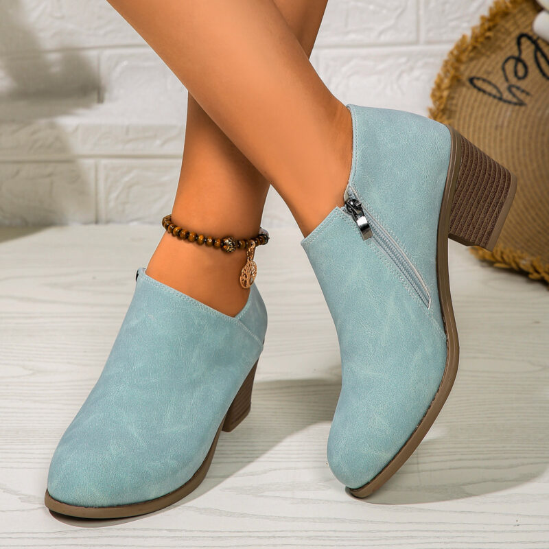 Women's Stylish Suede Ankle Boots - Image 7