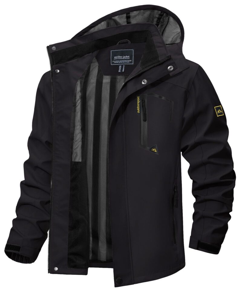 New Casual Fall Men's Long Sleeve Hooded Jacket Coat - Image 6