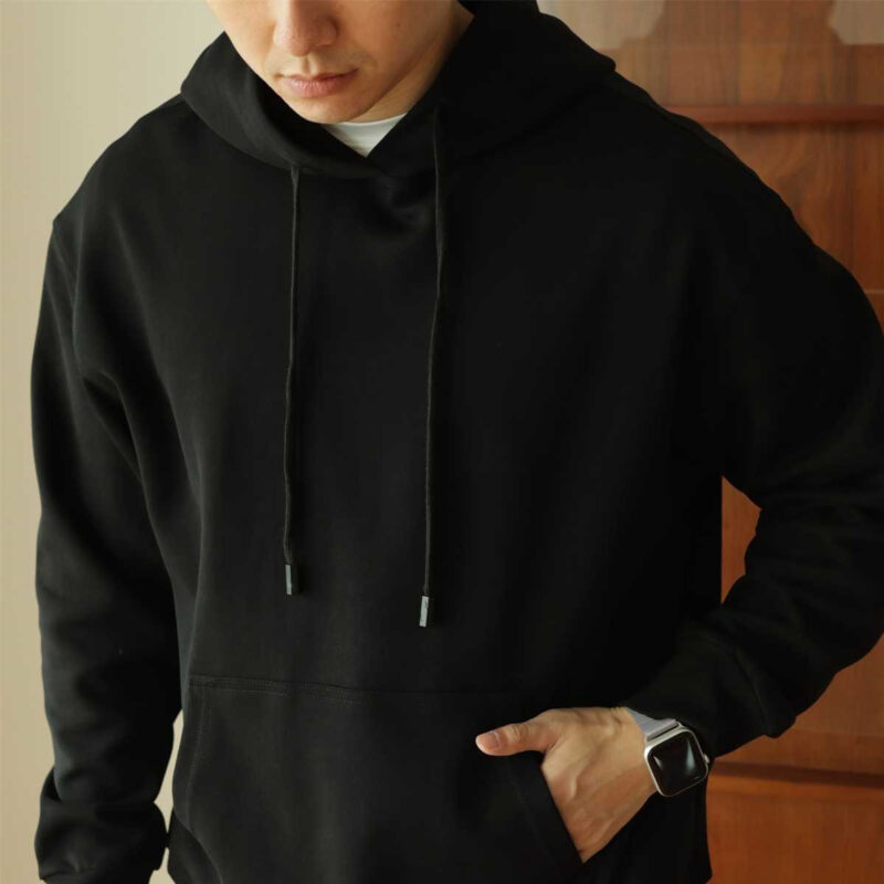 Hooded Sweater Loose Cotton Casual Solid Color Coat - Image 4