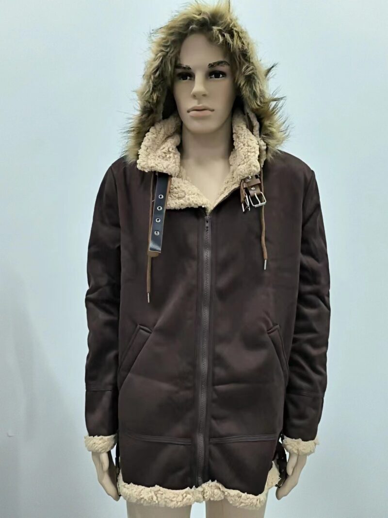 Fur Integrated Padded Jacket New Coat Men - Image 10