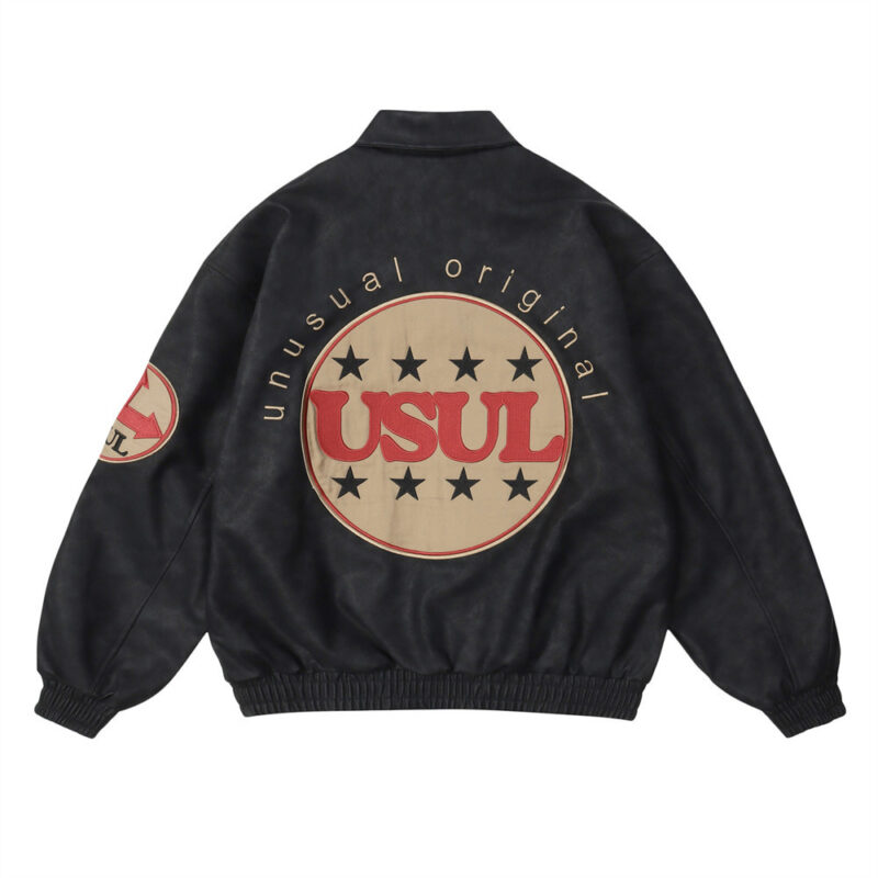 Men's Paste Cloth Embroidery Letter Coat - Image 9