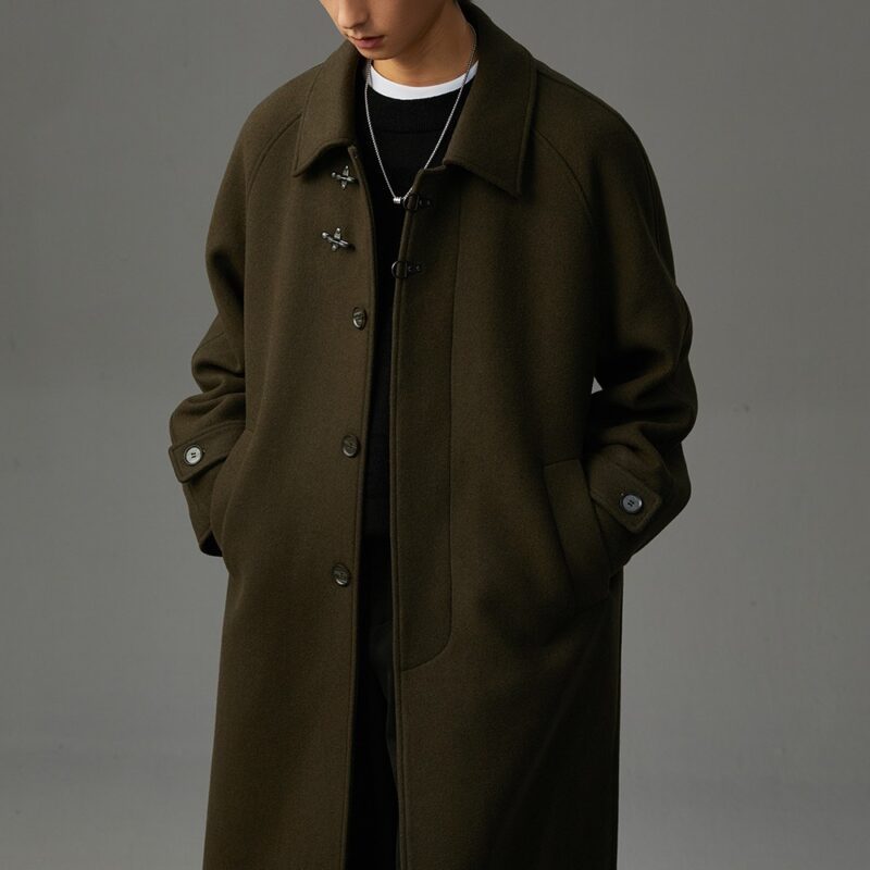 Winter Double-sided Woolen Coat Men