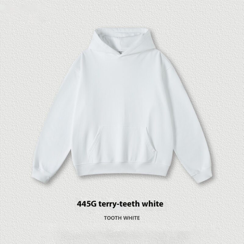 Terry Bottom Sweater Men's Pullover Hoodie - Image 10