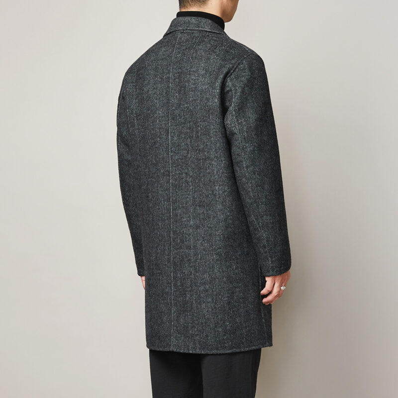 Winter Men's Casual Long Woolen Trench Jacket Overcoat - Image 3